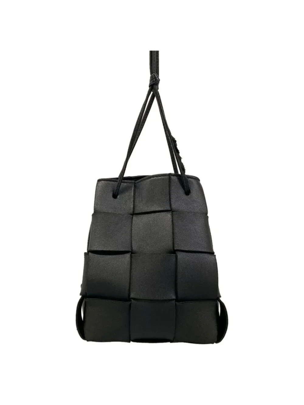 Bottega Veneta Shoulder Bag Cassette Black Leather